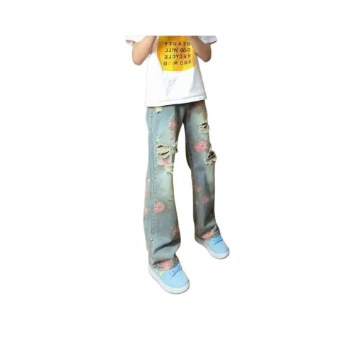 MORii Синий Подарочный набор Остров Store MORii Значок Унисекс Джинсы