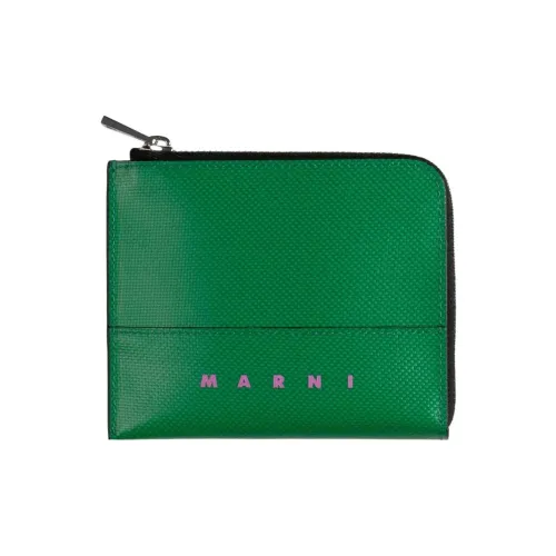 MARNI Полиуретан Кошелек Мужской Морской Зеленый