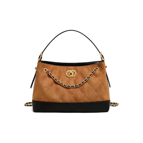 VINEY Корова Кожа Сумка Стандартная Женская Коричневая