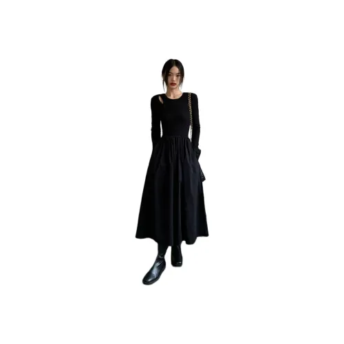 VINMUK Длинное платье с длинными рукавами женское