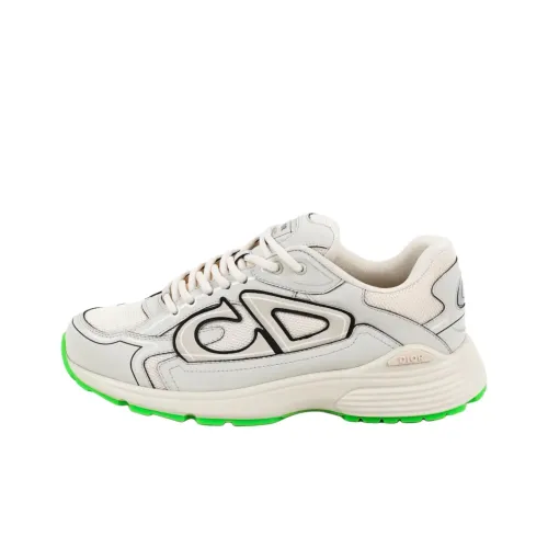 DIOR B30 CD Обувь Низкий Топ Повседневная Обувь Мужская Белая Зеленая