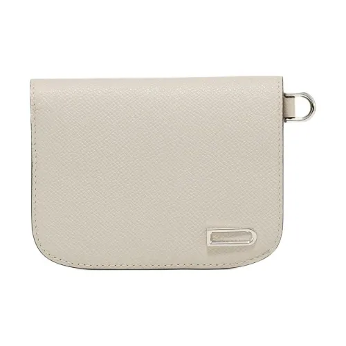 Delvau Alpina Кошелек из телячьей кожи унисекс бежевый