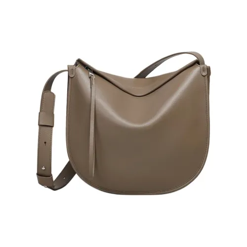 MILLIE'S Сумка через плечо из синтетической кожи с коровьей кожей стандартная женская серый молочно-белый