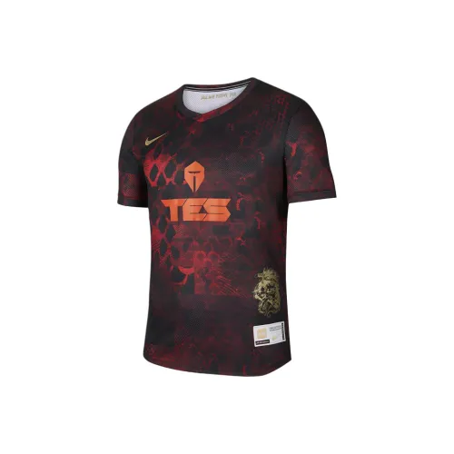 Nike x LPL T-Shirt Мужская Фитнес-Красная