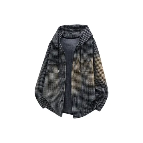 JIARONG Черные Унисекс Рубашки