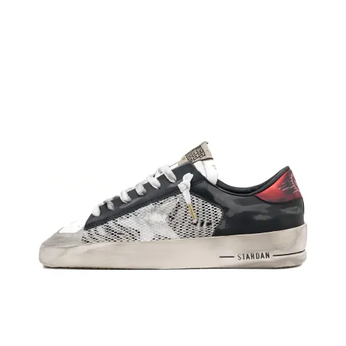 Golden Goose Stardan Стильные Скейтбординги Женские Черный Белый Потертый Позиционирование Стиль