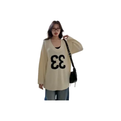 XIANGTIANE Абрикос Свитер Женские Трикотаж