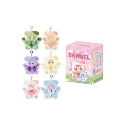 Three Little Fuzzies Samuel Good Time Коллекция Плюшевые брелки Слепые коробки Один Mystery Коробка Целая коробка 6 шт