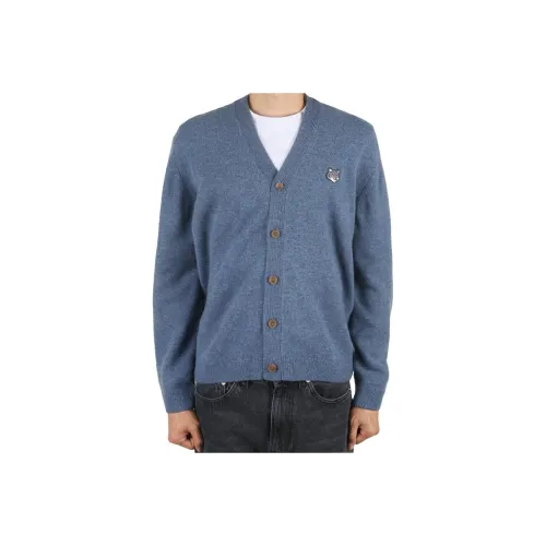 Maison Kitsune Розовый Синий Мужской Трикотаж