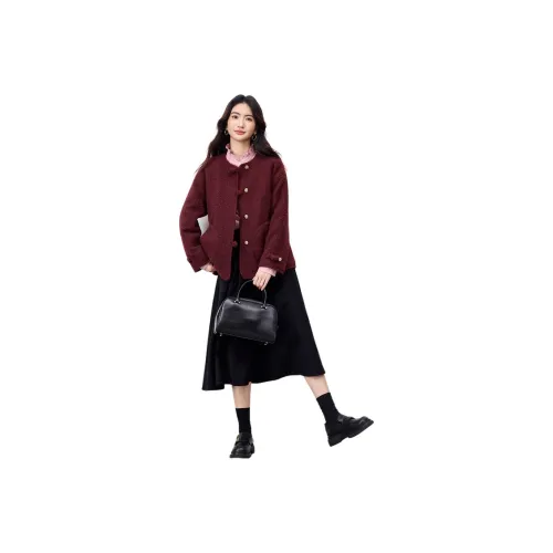 SENTUBILA Анкора Красный Женские Бархатные Куртки