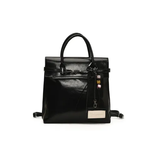 WXRX ПУ (полиуретан) Рюкзак Женские Черный кофейный