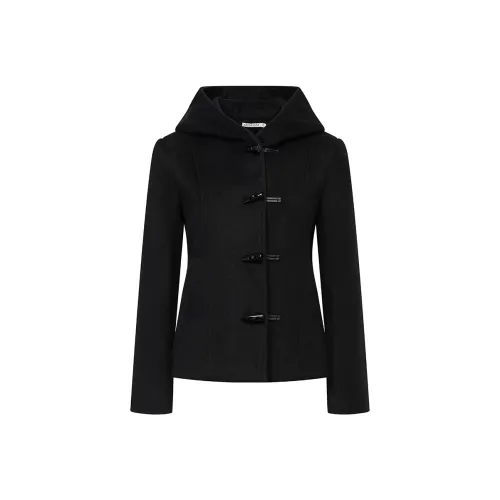 Ariseism Черное Женское Короткое Пальто