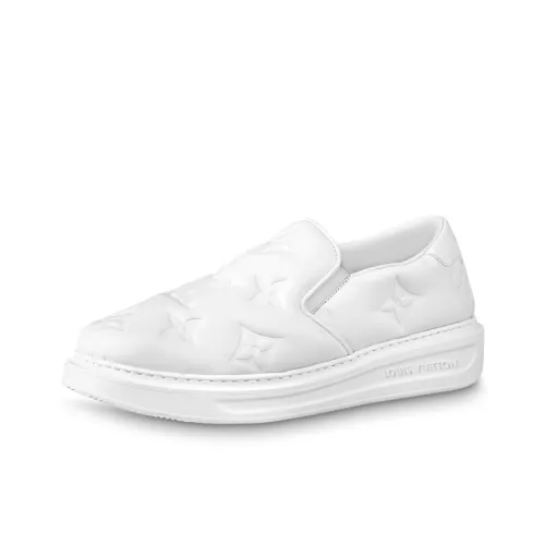 LOUIS VUITTON Beverly Hills Низкий Топ Стильный Скейтбординг Мужской Белый