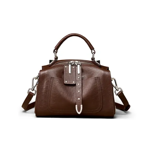 KAISER Первый слой Растительное дубление Коровья кожа Сумка Обычный Женский Коричневый Черный Закат Желтый Сосновый Зеленый