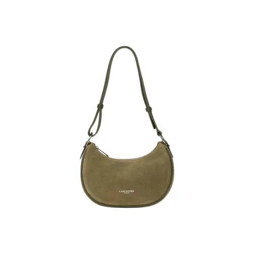 Сумка через плечо Lancaster из коровьей кожи женская хаки зеленого цвета