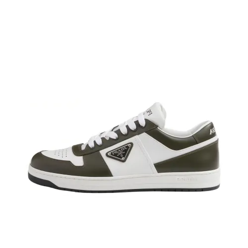 PRADA Downtown Low Скейтборд Кроссовки Мужские Белые Зеленые