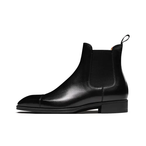 TRUFFAUT Пианино Подошва Натуральная Кожа Ботинки 14,5 см Челси Мужской