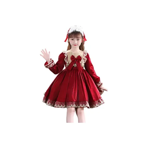 Meter Красный+Головной убор Унисекс Платья