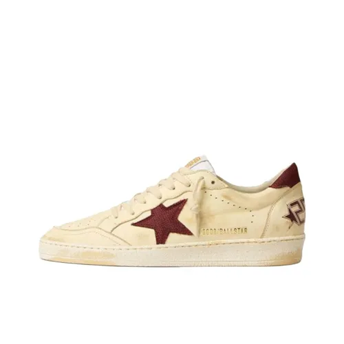Golden Goose Ball Star Low Топ Скейтборд Кроссовки Мужские Бежевые