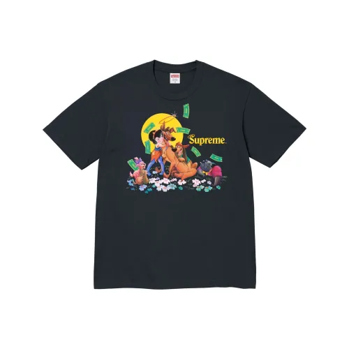 Supreme FW25 Осенний T Рубашка Коллекция WEEK7 All Dogs Go To Heaven Tee T Рубашка Унисекс