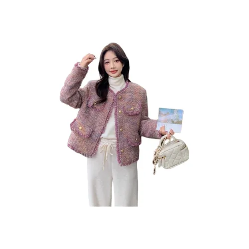 GIUHF Шампанское Фиолетовый Женские Куртки