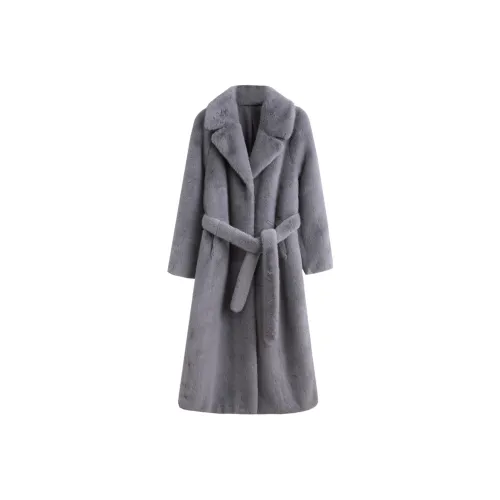 Tonlion Средне-серый Женские Меховые изделия