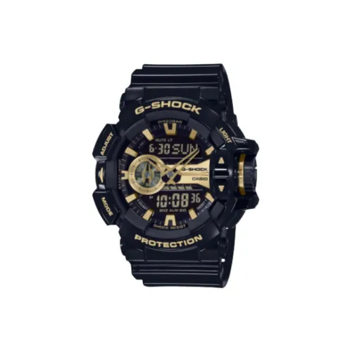 CASIO GA 400 Collection Кварцевый механизм Смольный ремешок Часы Унисекс Черный циферблат