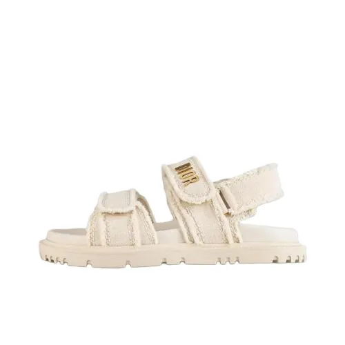 DIOR Пляжные сандалии Женские Бежевые