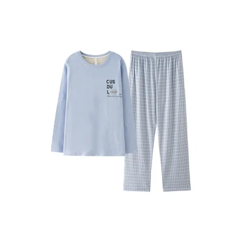 FENTENGCARE Синий Мужской Пижамный Комплект
