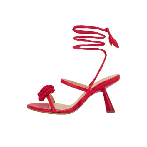 ALOHAS Kendra Bloom One Strap Sandals 7,5cm Women's Red ALOHAS Kendra Bloom One Ремешок Сандалии 7,5 см Женские Красные