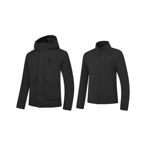 QIAODAN Черный Мужской Тренч