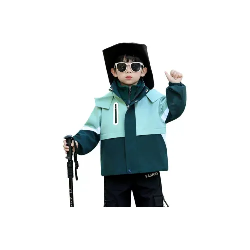 YUGUOGUO Зеленое пальто с подкладкой унисекс ветровка