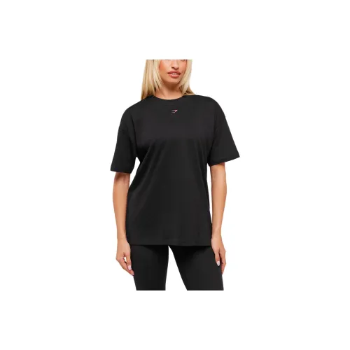 GYMSHARK Черные Женские T-рубашки