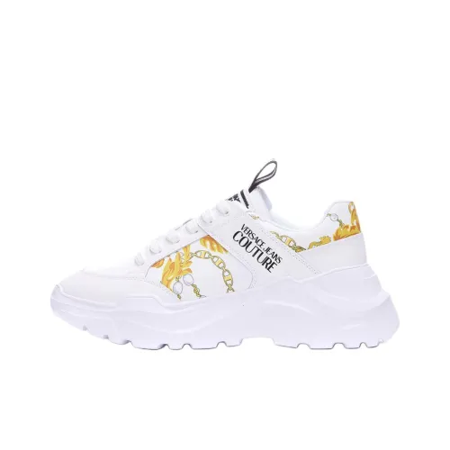 VERSACE JEANS COUTURE Низкий топ Повседневная обувь Мужской Белый