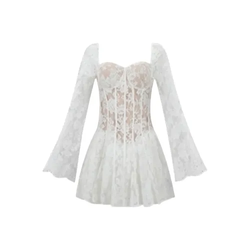 DANCANG Длинное платье с длинными рукавами женское