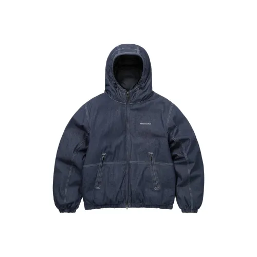 Thisisneverthat FW25 Denim Down Puffer Jacket Indigo Down Jacket Unisex Thisisneverthat FW25 Деним Down Puffer Куртка Индиго Пуховик Унисекс