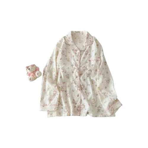 HANQIANNUO Весенний и Осенний Комплект Пижам Женские Милый