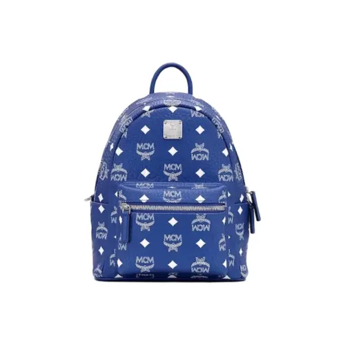 MCM Покрытый холст Рюкзак Унисекс Vistotos Синий