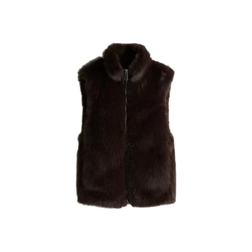 H M Темно-коричневые женские майки