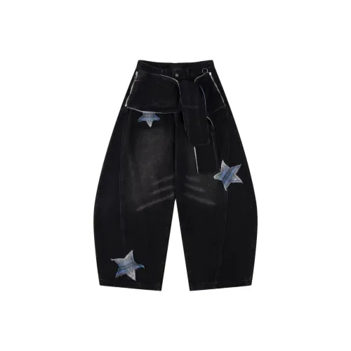 Wick Buen Черные Женские Джинсы