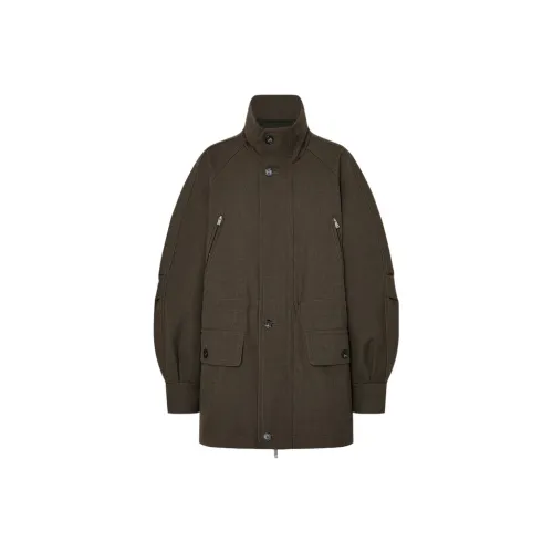 MO CO Оливково-зеленый Женские Куртки