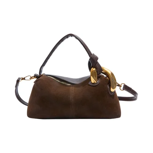 RIVMIND ПУ (полиуретан) Сумка Стандартная Женская Кофейно-коричневый Черный