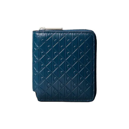 CALVIN KLEIN Кожа Кошелек Мужской Синий