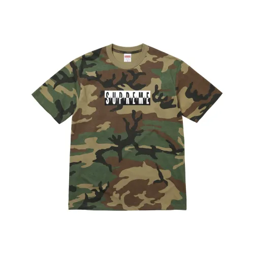 Supreme FW25 Осенний T Рубашка Коллекция WEEK7 Разделенный Tee T Рубашка Унисекс