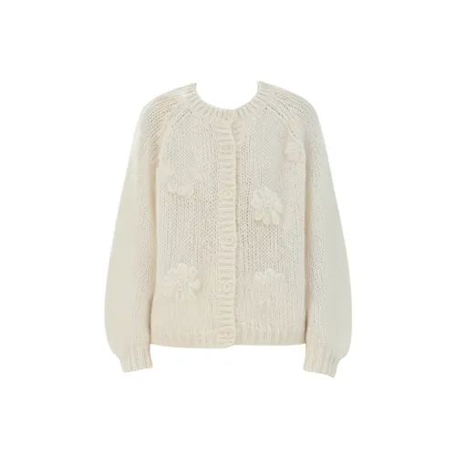 GRAYISMOON Кремовый Белый Женский Трикотаж