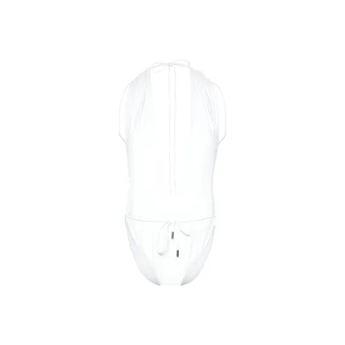 SAINT LAURENT Ван-Пис Купальник Женский Оптический Белый