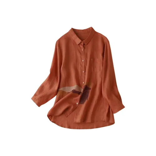 ZIMO Cotton Linen Blend Shirt Women's