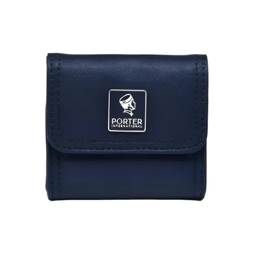 Porter PU (полиуретан) Монетница Унисекс Темно-синий