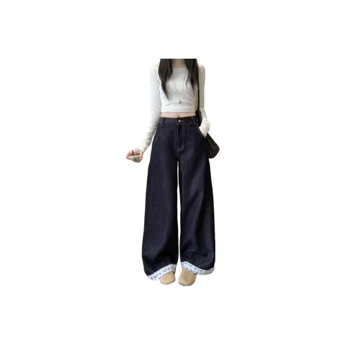 TXGN Темно-синие женские джинсы