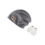 Серый цвет, шляпа + белый цвет, перчатка